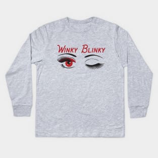 Winky Blinky Kids Long Sleeve T-Shirt